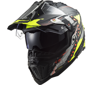 LS2 MX701 Explorer C EXTEND Matt H-V Yellow XS