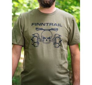 Finntrail T-shirt ATV skull Khaki