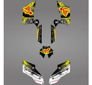 GRAPHIC STICKER KIT for Segway AT5-L LIGHT YELLOW