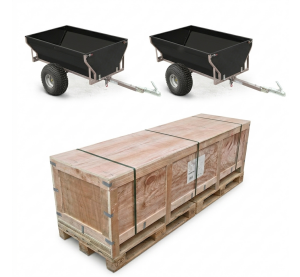 SET 2x SHARK ATV TRAILER WOOD 550 BLACK
