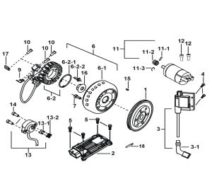 MOTOR STARTING, FLYWHEEL MAGNETO,ECU