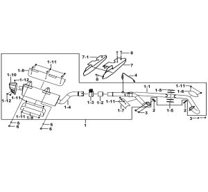 MUFFLER ASSY.(FOR EURO 2)←003440