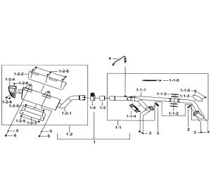 MUFFLER ASSY.(FOR NEW T3)003281→