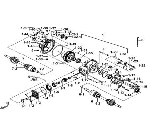 REAR DIFFERENTIAL ASSY.(FOR WHEEL BRAKE)