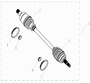 FRONT RIGHT DRIVE AXLE