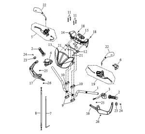 HANDLE BAR (Double Hand Brake)