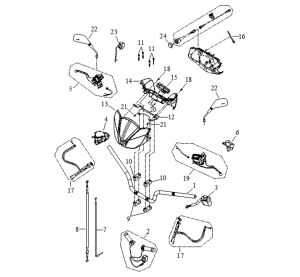 HANDLE BAR (Double Hand Brake)