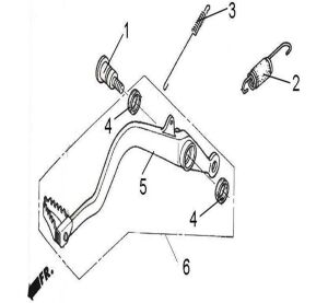 PEDAL, BRAKE