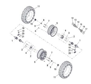 WHEEL FRONT (ABS) (LOCK RING STYLE)
