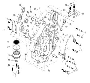 LEFT CRANKCASE