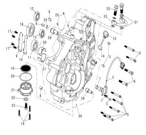 LEFT CRANKCASE