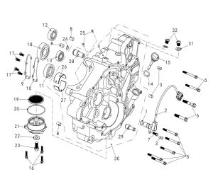 LEFT CRANKCASE