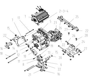 MOTOR  TRANSMISSION  INSTALLATION (FOR LH80DU)