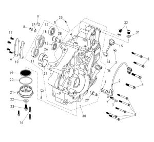 LEFT CRANKCASE