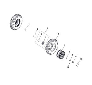 WHEEL FRONT (FOR LH80DU)