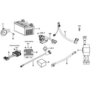 BATTERY、HORN、RELAY、RECTIFIER