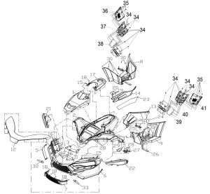 FRONT BODY (FOR ATV550 PROMAX)