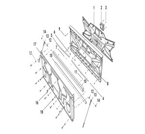FENDER (FOR UTV WITH REAR PLASTIC CARGO)