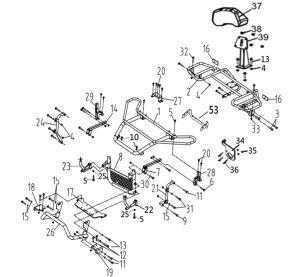 BUMPER AND RACK (FOR ATV550 PROMAX WITH NORMALL EEC LIGHTS)
