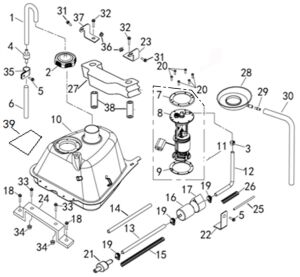 FUEL TANK (T3 EFI)