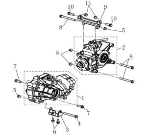 FRONT AND REAR GEAR-BOX (EFI T3)