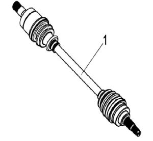 REAR LEFT DRIVE AXLE(XL)