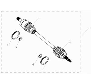 REAR RIGHT DRIVE AXLE