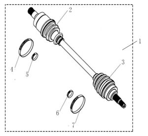 REAR RIGHT DRIVE AXLE (EFI T3)
