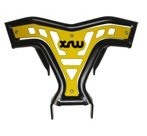 XRW FRONT BUMPER X16 - SUZUKI LTR 450 BLACK YELLOW PHD
