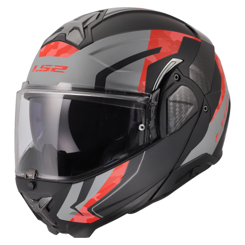 LS2 FF910 ADVANT II GLIDE BLACK GREY RED XS