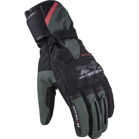 LS2 SNOW MAN GLOVES BLACK GREEN XXL