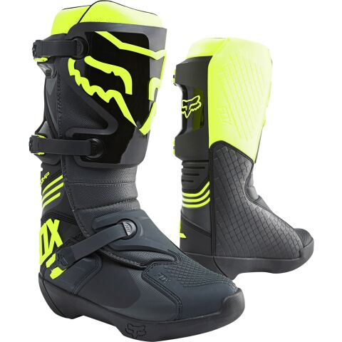 FOX Comp Boot - 10, BLACK/YELLOW MX