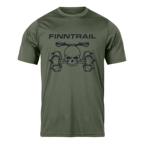 Finntrail T-shirt ATV skull Khaki XXL