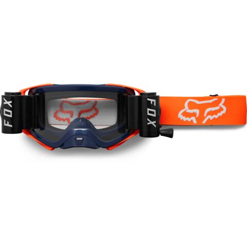 FOX Airspace Stray Roll Off Goggle  - OS, Blue/Orange MX23