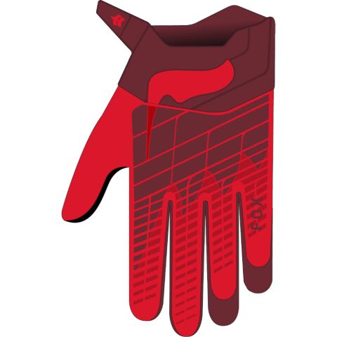 FOX 360 Glove - 2X, Fluo RED MX24