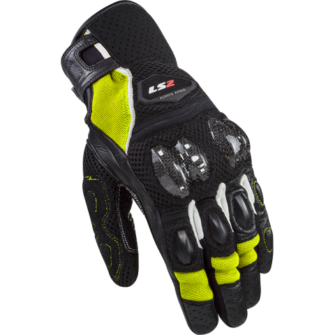 LS2 SPARK 2 AIR MAN GLOVES BLACK H-V YELLOW L