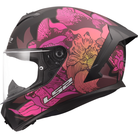 LS2 FF820 RAPID III POPPIES II BLACK PINK XS