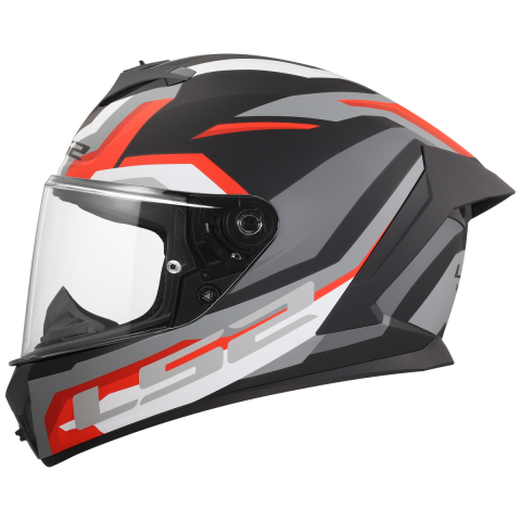 LS2 FF820 RAPID III HYPER BLACK RED XL