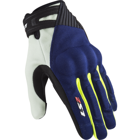 LS2 DART 2 MAN GLOVES BLUE H-V YELLOW S