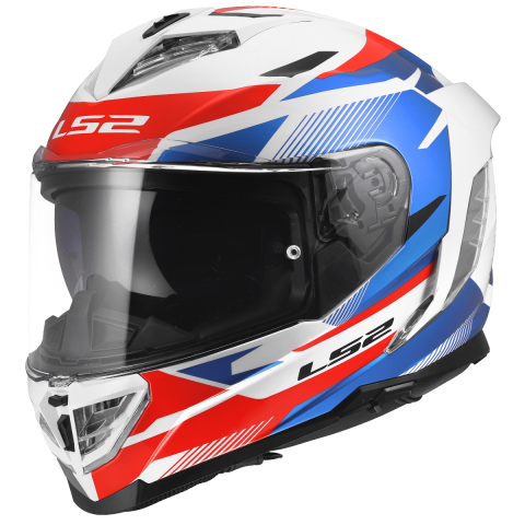 LS2 FF818 STORM III KOMAI WHITE BLUE RED XXS
