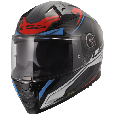 LS2 FF811 VECTOR II C SAVAGE WHITE BLUE RED-06 M