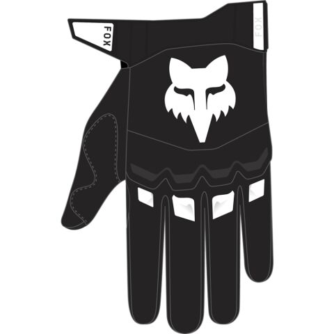 FOX Dirtpaw Glove - Black - 3X, Black/White MX24