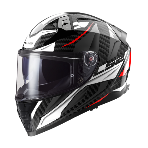 LS2 FF811 VECTOR II C SAVAGE WHITE RED GREY-06 XXL