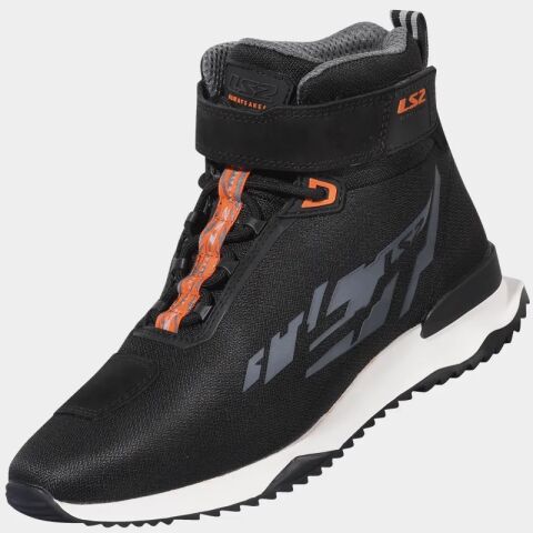 LS2 ACRUX MAN BOOTS BLACK H-V ORANGE 43