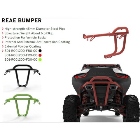 SEGWAY Villain Heavy-Duty Rear Bumper - Green