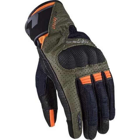 LS2 AIR RAPTOR MAN GLOVES GREEN BLUE H-V ORANGE XXL
