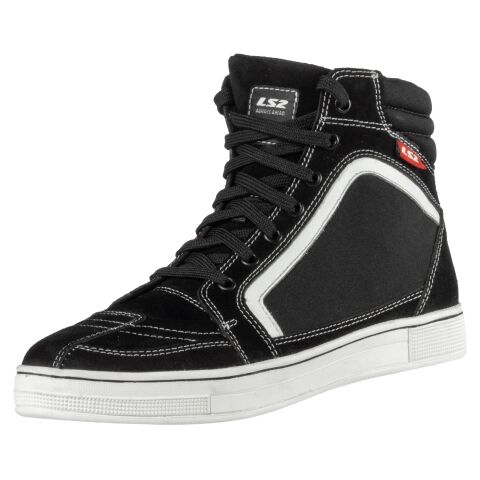 LS2 DORON MAN BOOTS WHITE BLACK