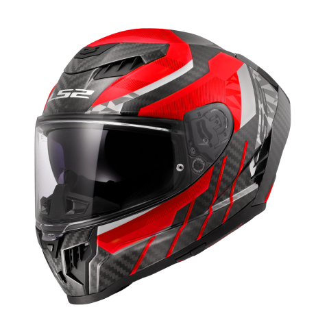 LS2 FF807 DRAGON TRAX RED XL