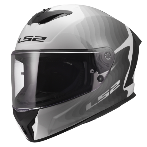 LS2 FF820 RAPID III FLOW WHITE GREY M