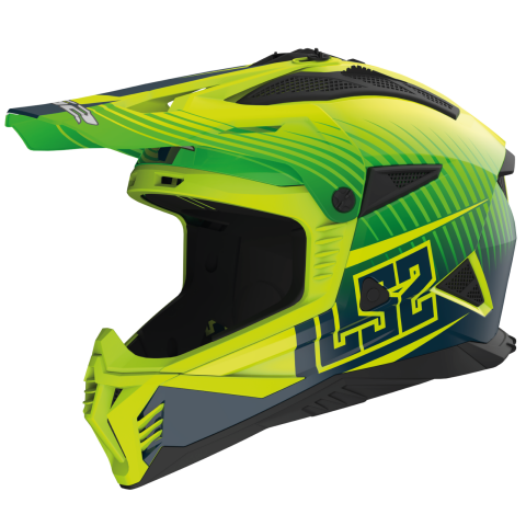 LS2 MX708 FAST II DUCK M.H-V GREEN H-V YELL.-06 XS